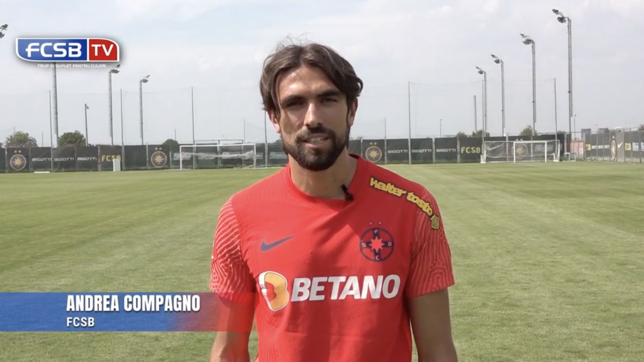Andrea Compagno, analizat de un fost antrenor de la FCSB după primele 45 de minute petrecute în tricoul roș-albastru: „A venit săptămâna asta!” | EXCLUSIV ProSport Special