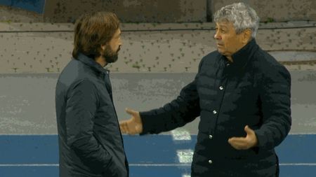 Imagini fabuloase scoase de la naftalină! Internetul vuiește după întâlnirea dintre Mircea Lucescu și Andrea Pirlo: „Istorie după 25 de ani” VIDEO