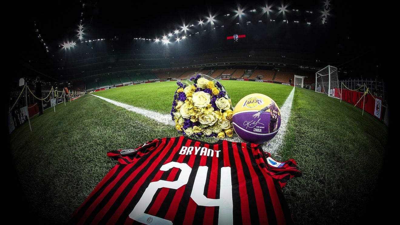 Imagini incredibile pe San Siro! Mii de fani l-au omagiat pe Kobe Bryant înaintea meciului dintre AC Milan și Torino: #SempreKobe | VIDEO