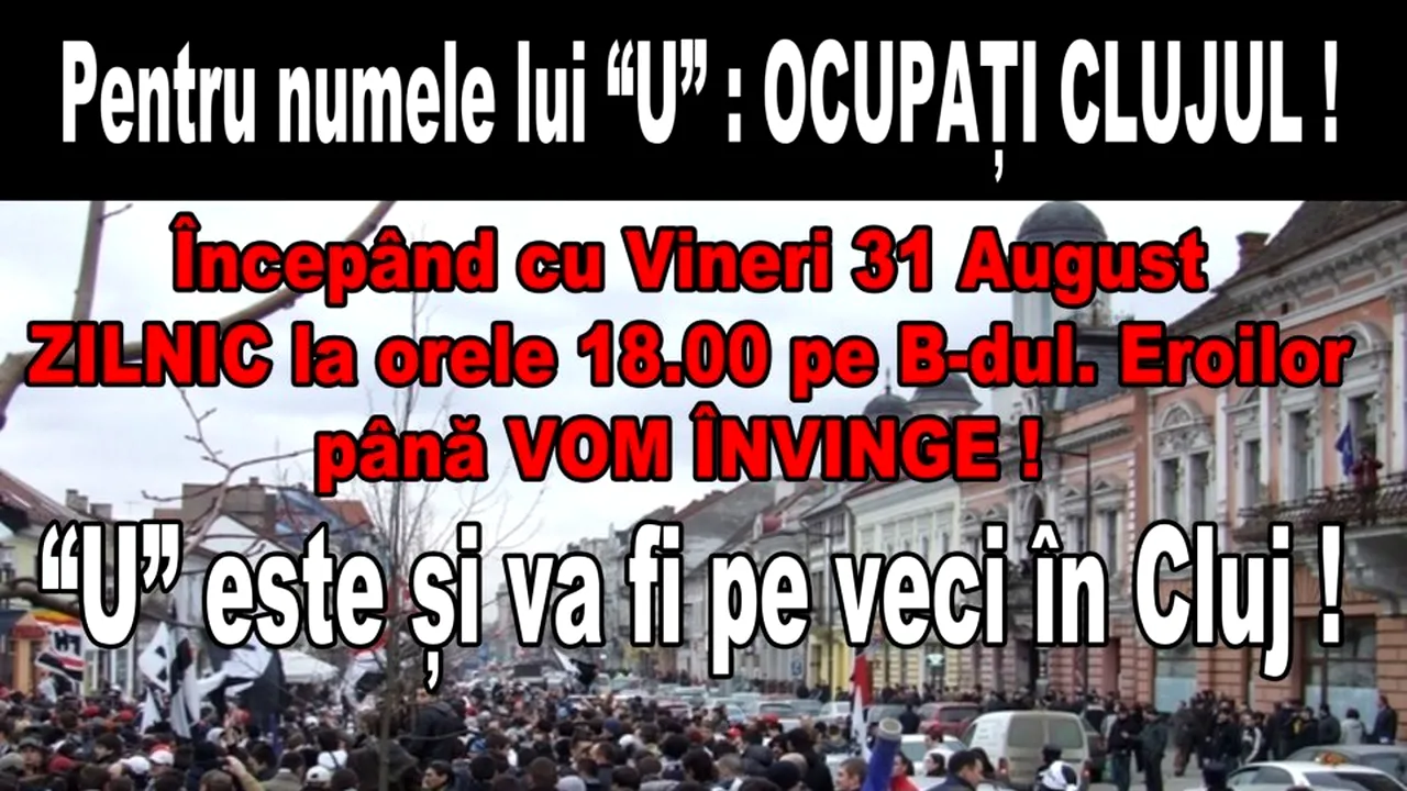 Se anunță o săptămână NEBUNĂ‚ la Cluj** Suporterii lui 