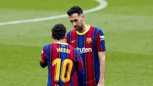 Leo Messi și Sergio Busquets și-au făcut intrarea într-un mare fel pe DRV PNK Stadium. Foștii jucători legendari ai Barcelonei au fost aplaudați la scenă deschisă