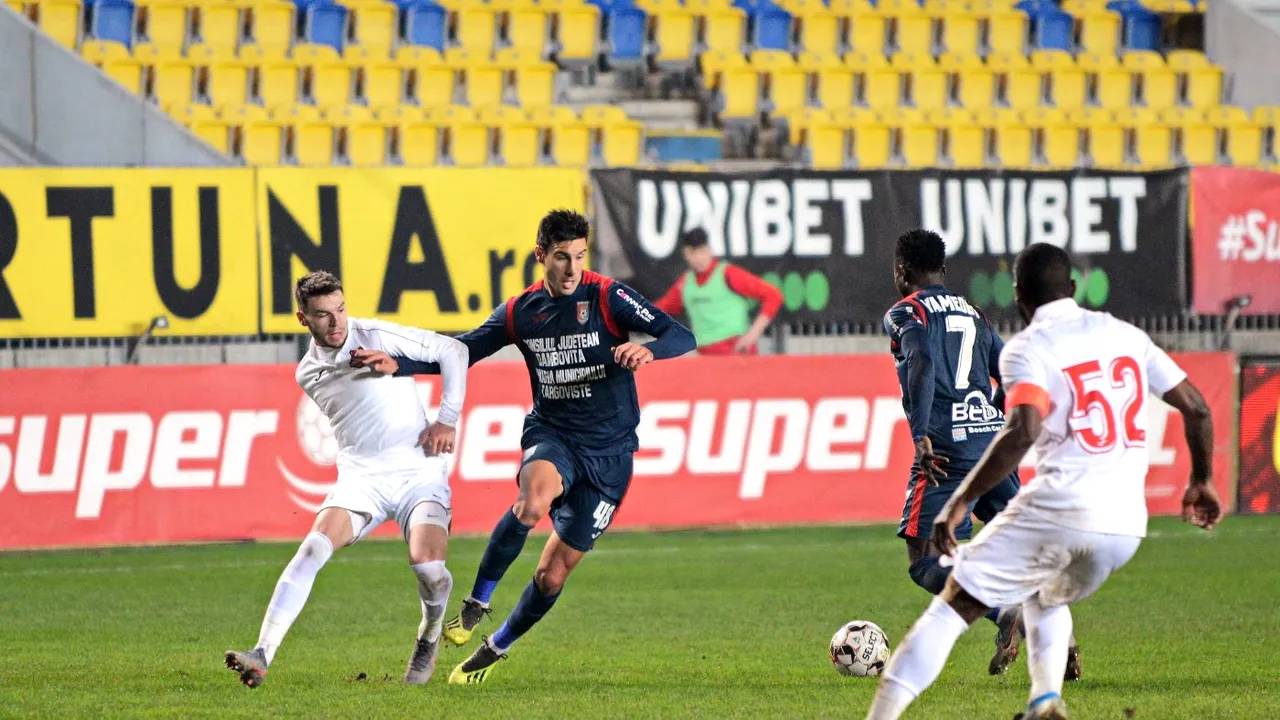 Hermannstadt - Chindia 1-0. Pas greșit al formației antrenate de Viorel Moldovan