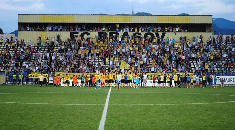 OFICIAL | Brașovul a rămas fără echipă în primele trei ligi,** însă pe stadionul Tineretului se vor juca meciuri în Liga 1, după mai bine de doi ani