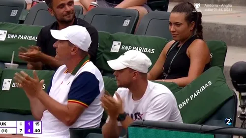 A fost nebunie în loja Simonei Halep la meciul cu Marta Kostyuk de la Indian Wells! Gabi Ruse a atras toate privirile + reacțiile noului antrenor | FOTO