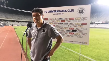 Adrian Falub nu e îngrijorat de exprimarea lui ”U” Cluj din partida cu ASU Poli: ”Jocul putem să îl îmbunătățim, dar avem nevoie de puncte”