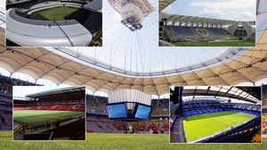 SUPER FOTO** Național Arena, Cluj Arena și Ilie Oană, față în față cu TOP 10 stadioane din Premier League!