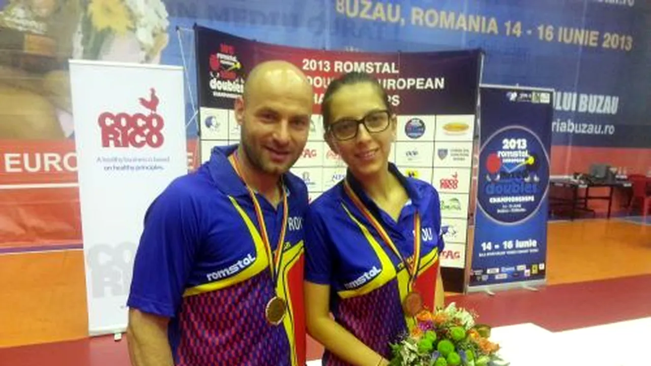 Eliza Samara și Andrei Filimon, bronz la Europenele de dublu mixt la tenis de masă 