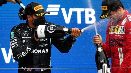 Nebunie în Formula 1, în Marele Premiu de la Soci! Ploaia a decis totul. Cum s-a impus Lewis Hamilton și a scris istorie în Rusia | VIDEO