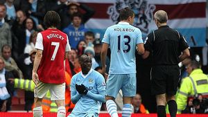 FOTO Lovitura care îl poate alunga pe Balotelli de la City!** Fapta pentru care atacantul  riscă o suspendare de 9 etape