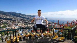 Apogeul unei legende: "Când jucam pe străzile din Madeira, visând să ajung în fotbalul mare, nu mi-am imaginat că voi face o asemenea fotografie"