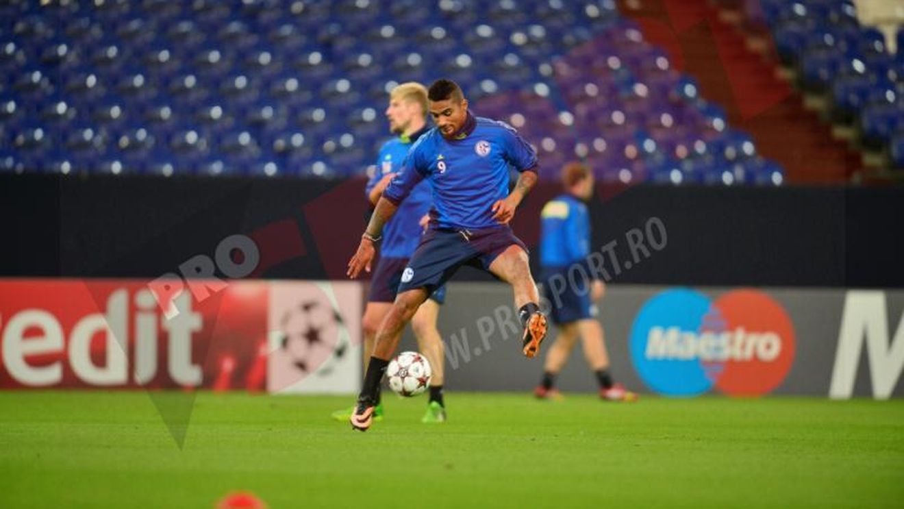 FOTO - Jucătorii lui Schalke au susținut antrenamentul oficial înainte de partida cu Steaua