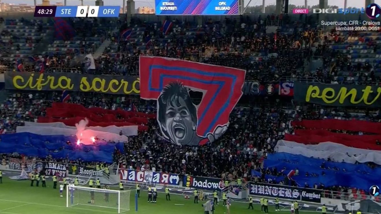 CSA Steaua, spectacol cu OFK Belgrad la inaugurarea noului stadion din Ghencea! Elevii lui Oprița au înscris 6 goluri