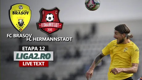 FC Hermannstadt bate FC Brașov la ultima fază și urcă pe locul 2 în Liga 2. Sibienii au noroc cu carul, după un nou meci modest, dar în care câștigă toate punctele