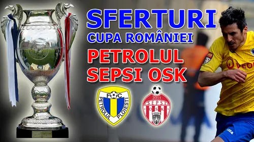Sepsi OSK bate Petrolul pe ”Ilie Oană” și se califică în semifinalele Cupei României. Meciul a fost întrerupt pe final zece minute, din cauza scandărilor