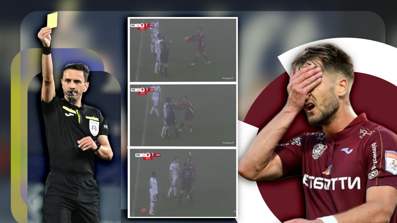 Sebastian Colțescu a fost audiat în dosarul lui Damjan Djokovic: ce a răspuns fostul arbitru când a fost întrebat de cartonașul galben încasat de jucătorul de la CFR Cluj!