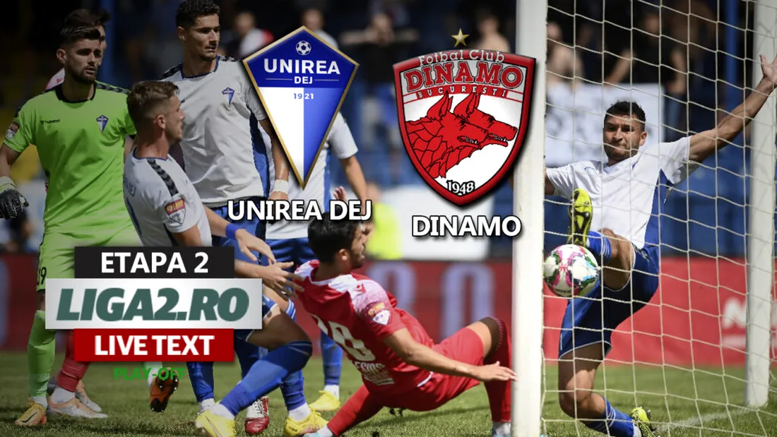 Victorie spaniolească în Ardeal! Dinamo câștigă la scor la Unirea Dej și urcă în clasamentul play-off-ului Ligii 2. Clujenii par depășiți de faza de campionat în care au ajuns