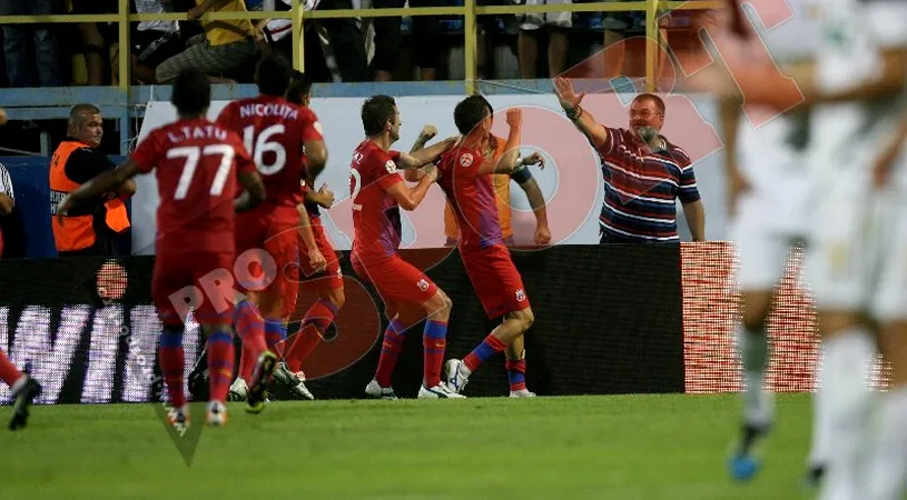 Steaua urcă pe doi și o așteaptă pe ȚSKA!** Steaua - 