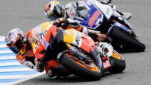 "Hegemonia" lui Stoner în MotoGP!**Australianul învinge la Estoril și devine lider la general