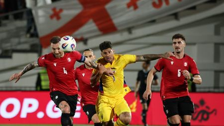 Georgia - România 1-1. Cum s-au mișcat inovațiile lui Gică Hagi: vârful Florinel Coman și fundașul dreapta Andrei Coubiș