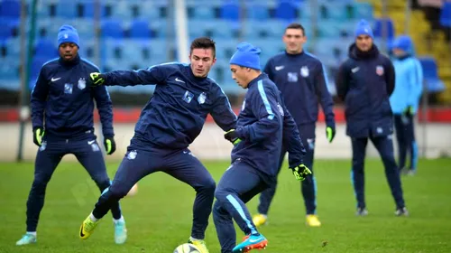 FOTO | Gâlcă nu are probleme de lot, Rusescu a arătat multă „poftă” de joc la antrenamentul Stelei. Echipa probabilă pentru meciul cu Dinamo Kiev