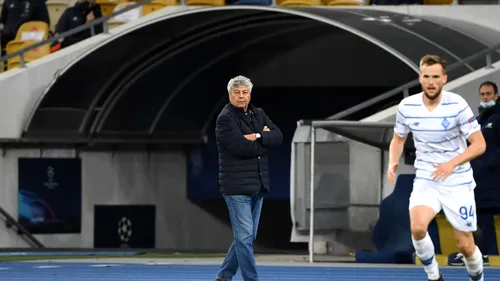 Fanii lui Dinamo Kiev au continuat războiul cu Mircea Lucescu și la meciul cu Juventus. Ce banner au afișat pe stadion