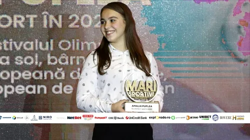 Amalia Puflea, premiată la Gala Mari Sportivi! „Vreau să se rezolve cât mai repede acest caz și să intru cât mai repede în sala de gimnastică pentru că acolo îmi este locul