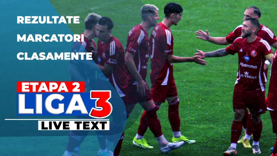 Etapa 2 Liga 3 | Primele 20 meciuri s-au încheiat. Cinci echipe s-au impus marcând cinci goluri. ACS Mediaș a câștigat în deplasarea din Argeș