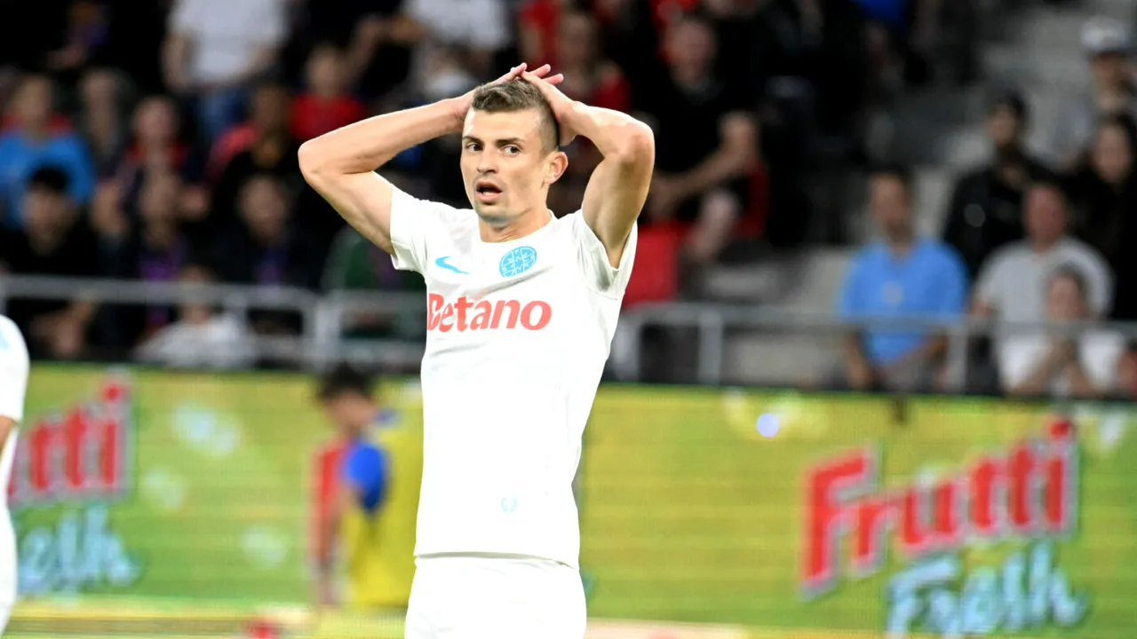 Reacția dură a comentatorilor Mihai Mironică și Cosmin Băleanu, după faultul violent pentru care Florin Tănase a luat cartonaș roșu: „Aoleu!”
