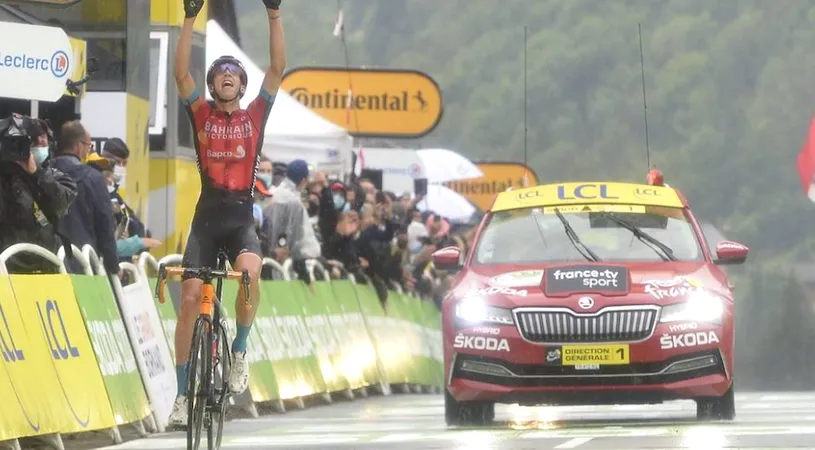 Tadej Pogacar a preluat tricoul galben în Turul Franței, după o demonstrație de forță în prima etapă din Alpi. Belgianul Dylan Teuns a câștigat etapa a 8-a