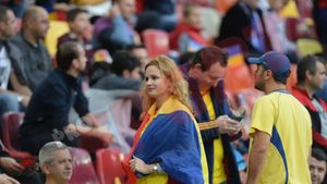 FOTO | Prezență suprinzătoare la meciul România - Ungaria. Cine a stat alături de "ultrașii" Petrolului
