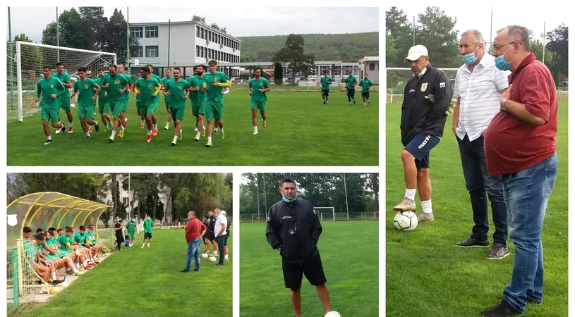 FOTO | CS Mioveni și-a reluat antrenamentele cu 20 de jucători, după o ședință ținută pe gazon de șefii clubului. Argeșenii au perfectat primele trei transferuri, dar au și alte noutăți în lot