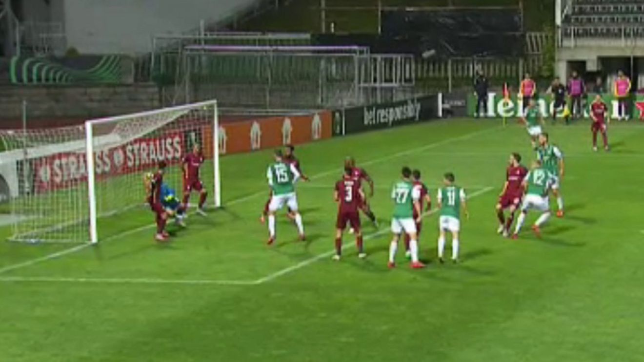 FK Jablonec - CFR Cluj 1-0. Cehii se impun în prima etapă a Conference League la capătul unui meci pe care l-au dominat! Dan Petrescu rămâne fără gol marcat de când a revenit pe banca tehnică!