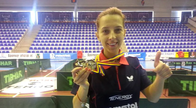 Samara a câștigat duelul stângacelor cu Cristina Hîrîci și a încheiat cu trei medalii de aur Naționalele de tenis de masă