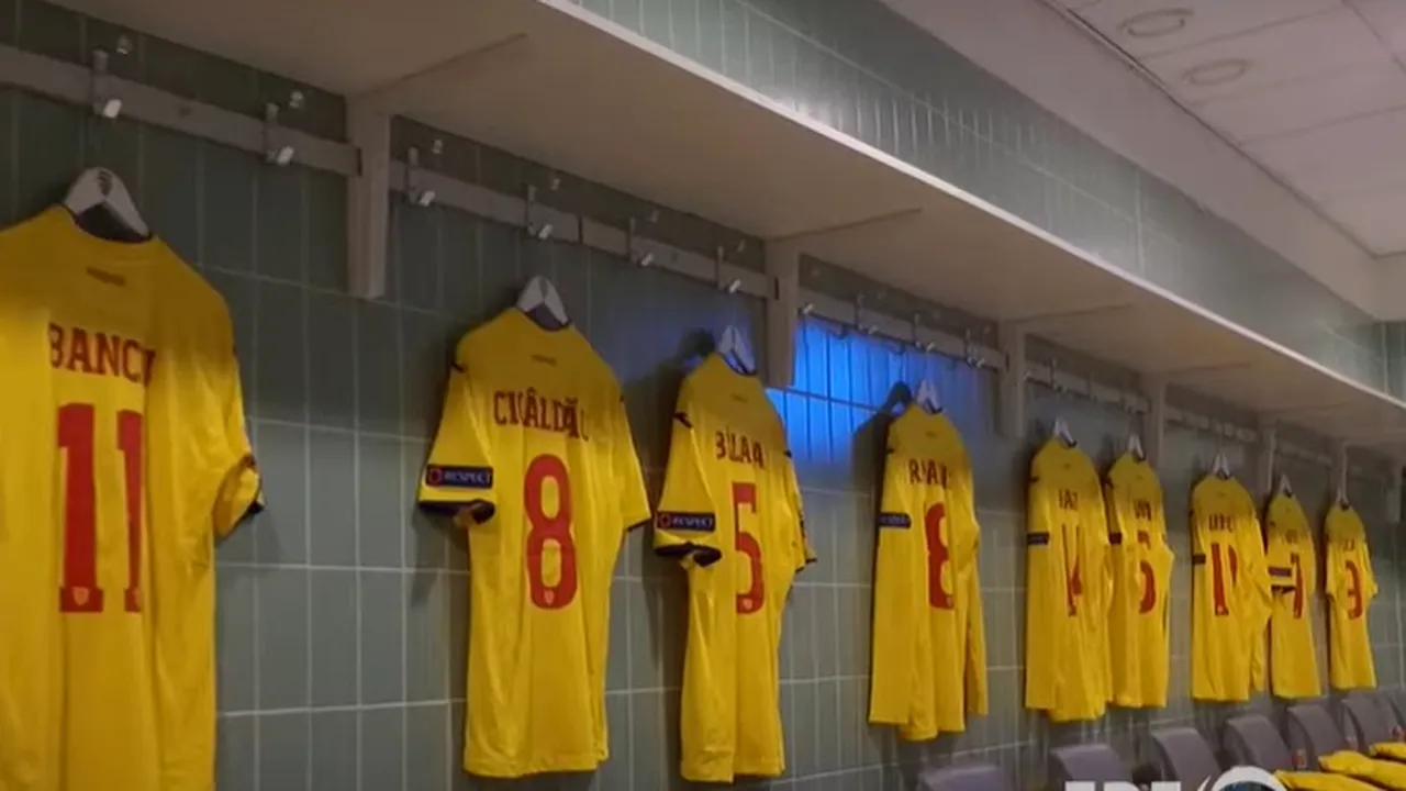Naționala lui Mirel Rădoi va juca într-un echipament de culoare galbenă în meciul cu Norvegia. Primele imagini din vestiarul „tricolorilor” de la Oslo | VIDEO