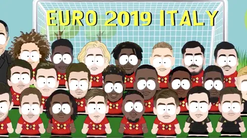 Lotul Belgiei pentru EURO U21, prezentat în stilul South Park | VIDEO