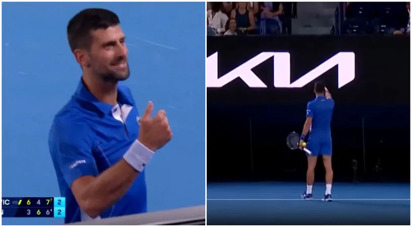 Scene fără precedent cu Novak Djokovic la Australian Open! Sârbul a chemat un spectator pe teren, pentru a se răfui cu el: „Vino aici să mi-o spui în față!