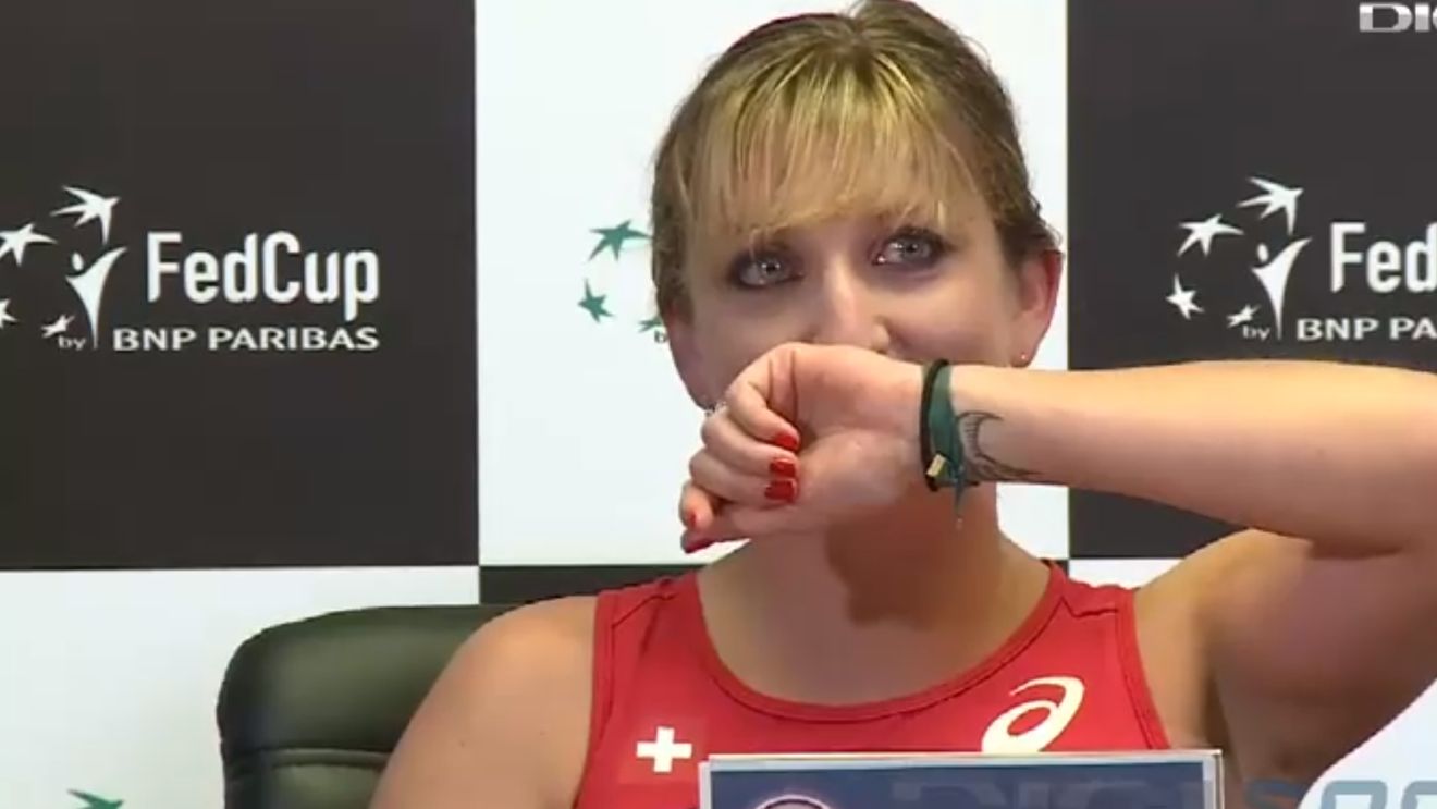 Timea Bacsinszky a plâns la conferința de presă, după ce a fost învinsă de Irina Begu: "A fost șocant"