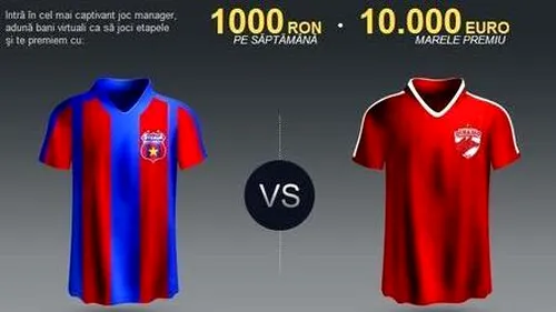 Steliștii domină Liga ProSport!** Oricând te înscrii poți câștiga 10.000 de euro!