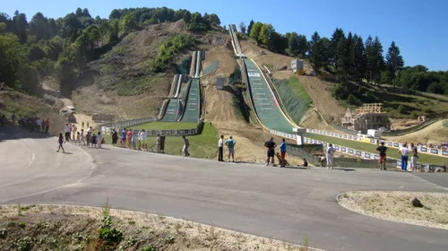 Trambulinele de sărituri cu schiurile de la Râșnov, inaugurate de „zburătorii” din loturile naționale