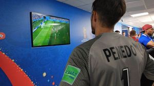 Reacția lui Penedo la finalul primului meci din carieră la Cupa Mondială