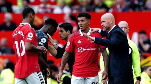 Scandal fără precedent între Jadon Sancho și Erik ten Hag! Fotbalistul, interzis în club: nu are voie să meargă nici să mănânce alături de ceilalți colegi
