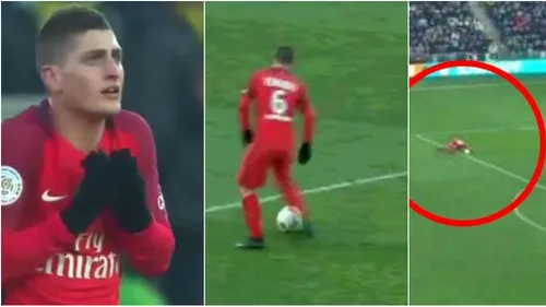 Marco Verratti a primit CEL MAI CIUDAT cartonaș galben al sezonului! Explicația dată de arbitru după meci și ce s-a întâmplat. VIDEO