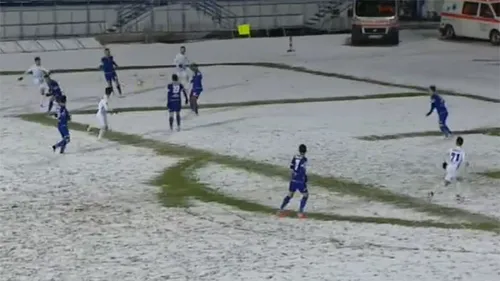 CSM Poli Iași - Concordia 1-0. Jucătorii lui Neagoe au reușit a doua victorie consecutivă pe teren propriu. Meciul s-a jucat pe zăpadă