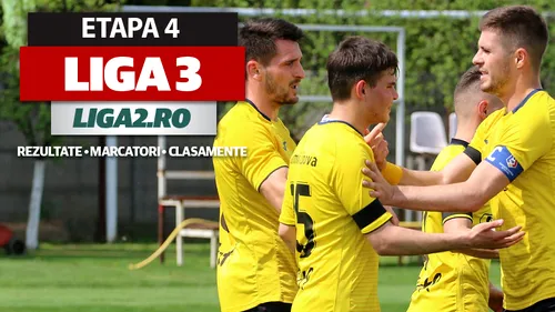 Liga 3, etapa 4, rezultate | Ceahlăul pierde acasă, Aerostar face încă un pas greșit, iar CS Hunedoara umilește Alba Iulia. Farul 2, Spartac, Reșița, Ghiroda și Minaur continuă fără greșeală