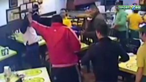 VIDEO Bătaie ca-n filme** într-un fast-food din Capitală! Un alt sportiv, la un pas să-și piardă viața