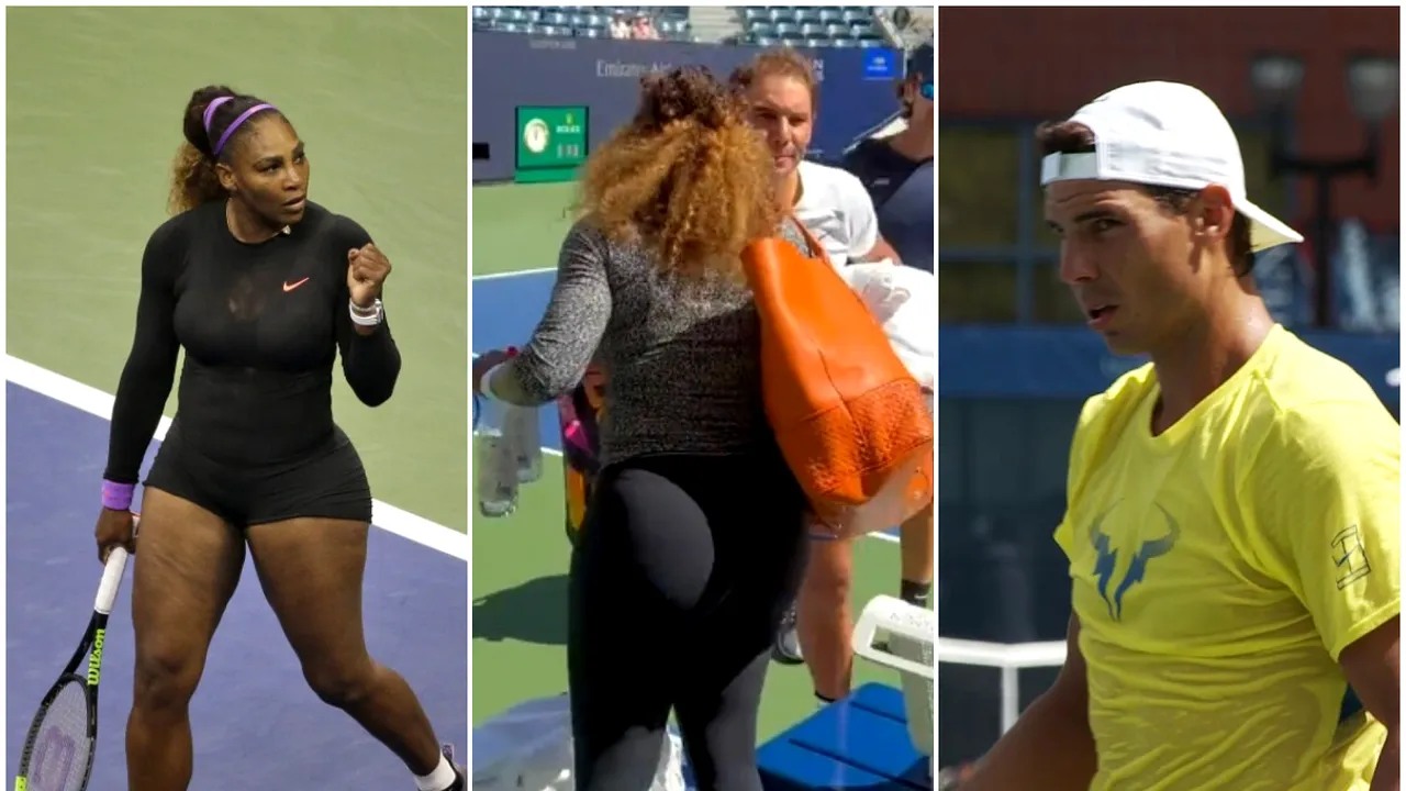 Rafael Nadal s-a intersectat cu Serena Williams la US Open, iar ceea ce a urmat i-a uimit pe toți! Cum au reacționat cei doi | VIDEO