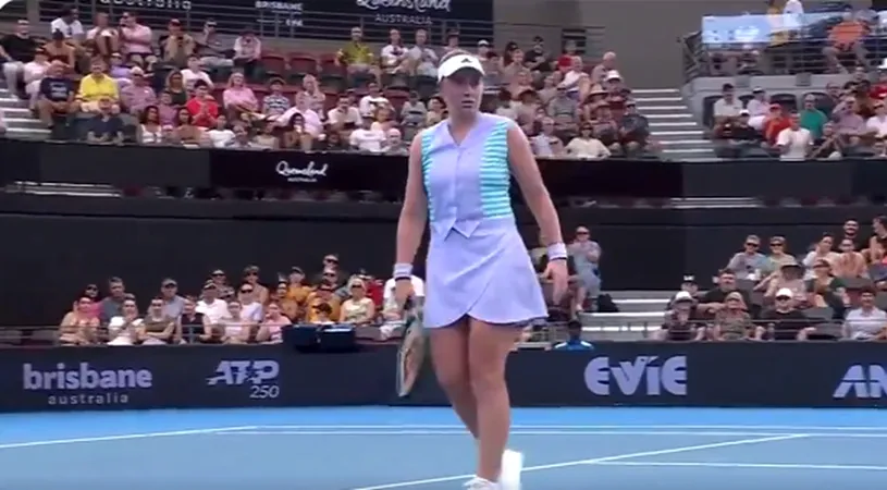 Jelena Ostapenko a speriat pe toată lumea la turneul de la Brisbane! Ce a făcut-o să urle de nervi pe teren. VIDEO