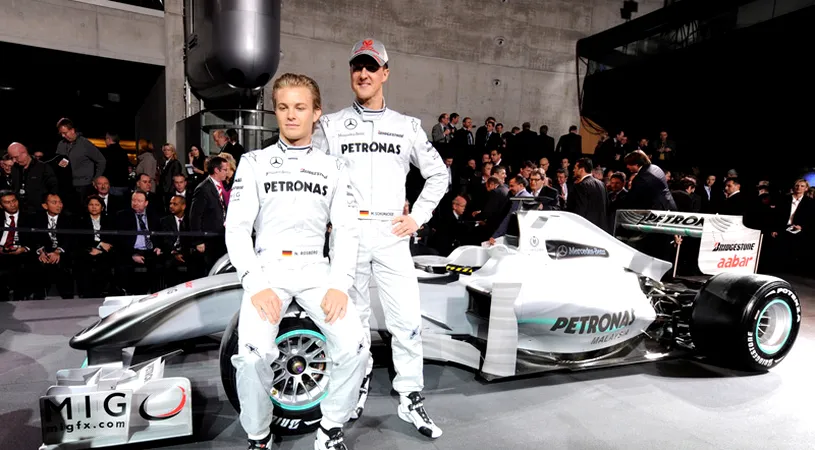 FOTO ȘI VIDEO **Schumacher, prezentat oficial la Mercedes GP