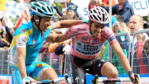 Edi Grosu, în atenția tuturor: l-a bătut pe marele Alberto Contador în primul sprint al etapei a 8-a din Giro. Ce s-a întâmplat