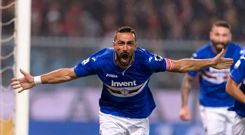 Quagliarella e zeu în Italia! Atacantul Sampdoriei a egalat un record deținut de marele Batistuta în Serie A